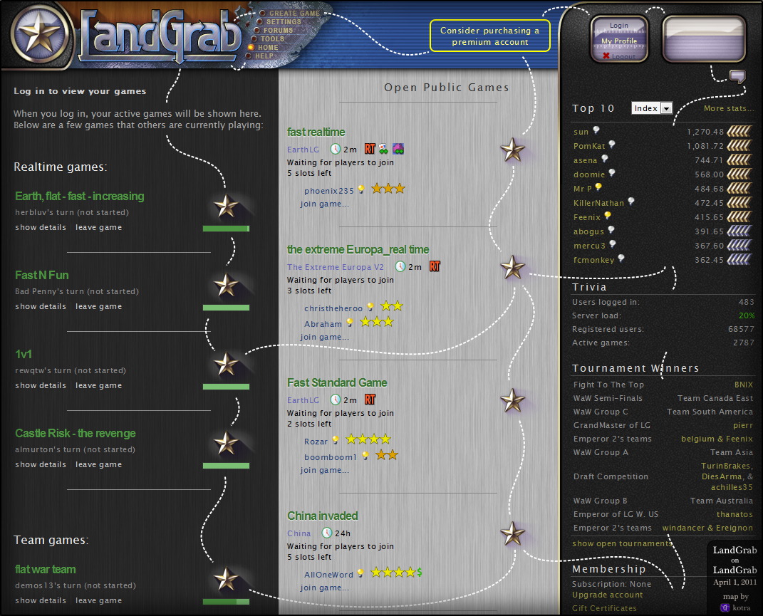 the map